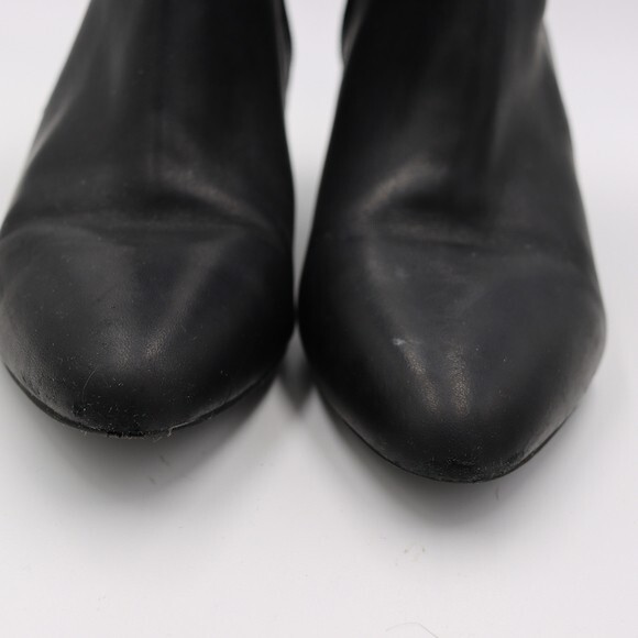 Ralph Lauren Black Nara Leather Booties Size 9 B - Picture 3 of 10